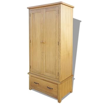 Vidaxl Wooden Wardrobe Organiser Clothes Storage With 1 Drawer Oak