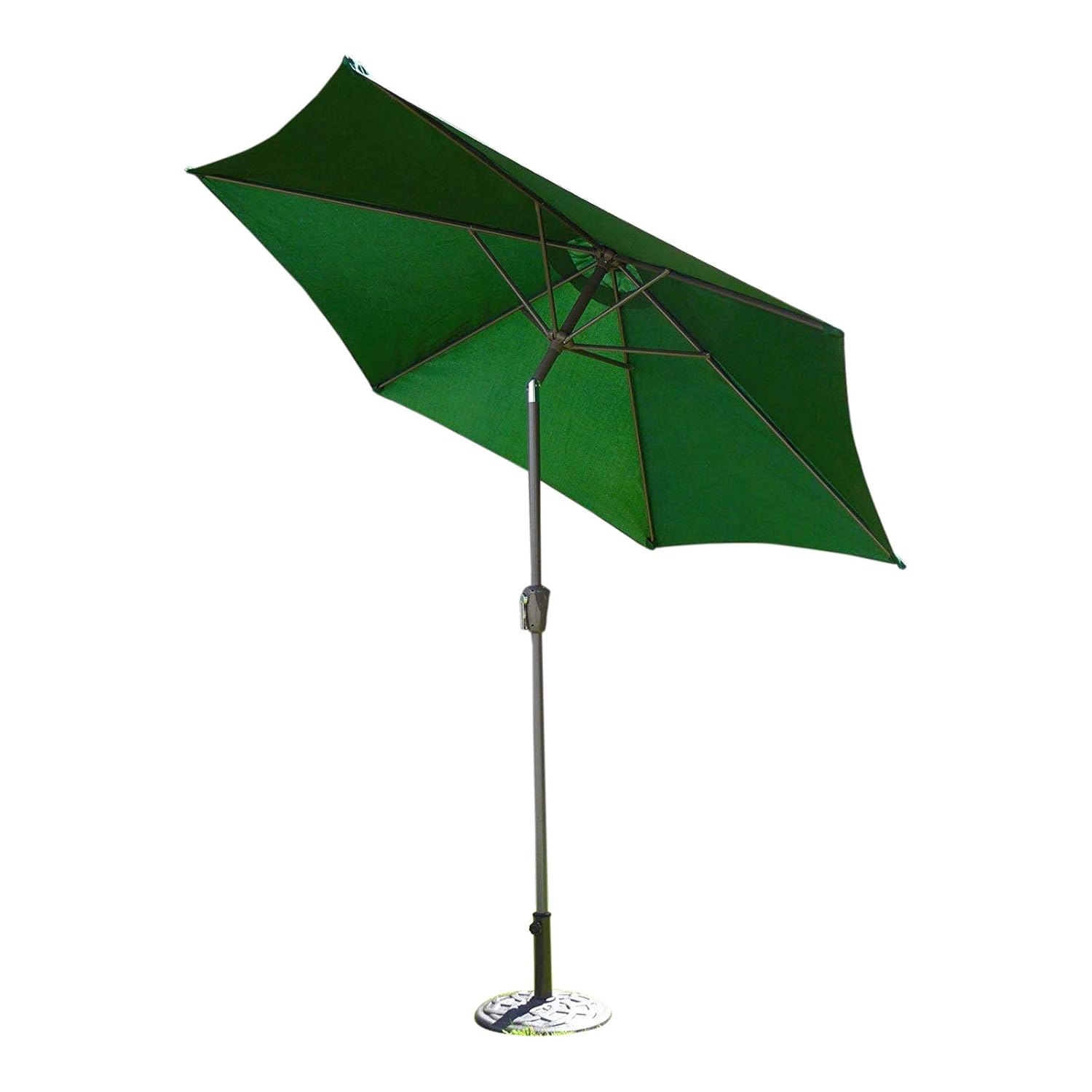 UKGardens Large 2.7m Green Crank And Tilt Garden Parasol Umbrella