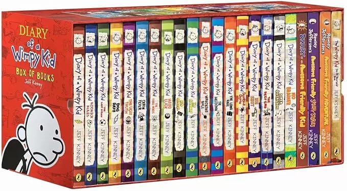 A Libray of Diary of a Wimppy Kid 1-24 Books Complete Collection Box Set Paperback