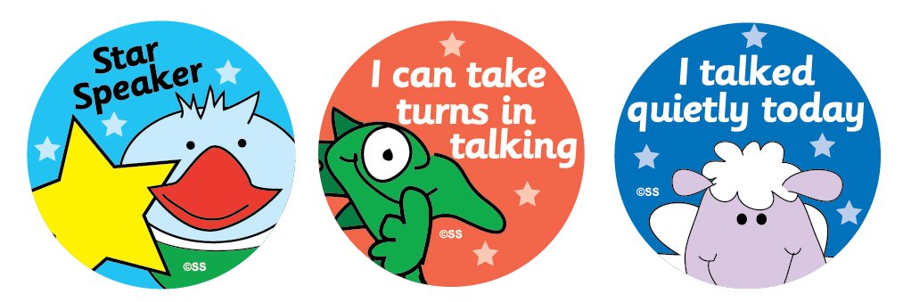 Sticker Solutions Speaking and Listening Reward Stickers (Pack of 54)
