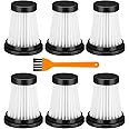 6 Pack HEPA Replacement Filter Only Compatible with MOOSOO K12, K12 Pro Cordless Vacuum Cleaner (Not Fit for Wyze, Dofly, Kenmore Vacuum Cleaner)