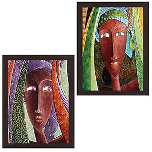 WENS MDF Wall Hanging Painting (WSPC-7055, Multicolour, 28 cm x 35.5 cm)