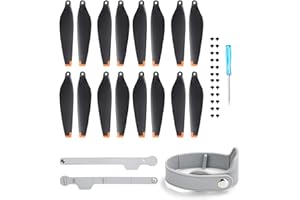 BEHORSE 16Pcs Mini 3 Pro Propellers+Propeller Strap for DJI Mini 3 Pro Low-Noise Blades Props Wings Accessories