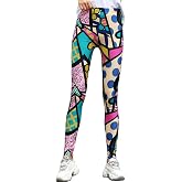 acdiac Women's Fashion Print Leggings Yoga Pants Cartoon Patterns One Size for Fitness Jogging Gymnastics