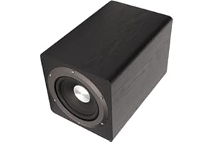 Deep Bass Subwoofer, Turbocharged Black US Plug 100‑240V 100W High Power Output HiFi Enhance Bass 6.5 Inch Powered Subwoofer 
