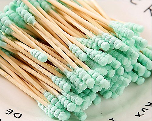 600 Piece Multicolor Cotton Swabs, Magnoloran Double Tipped Cotton Tipped Applicator Cotton Sticks Ear Swab Twist Cotton Tips Cosmetic Swabs with Bamboo Handle for Make-up & Cleaning Ear/Jewelry - Thumbnail 6