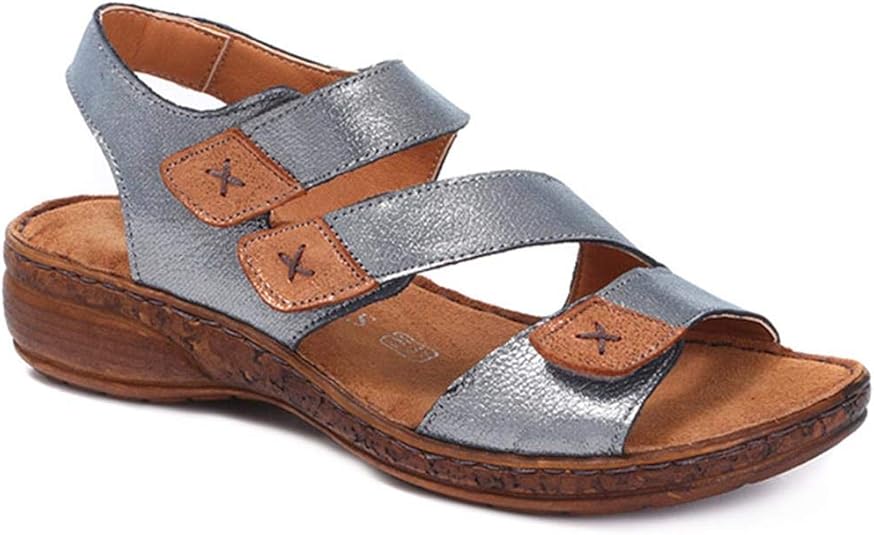 Pavers Womens Touch Fastening Flat Lightweight Sandals Shoes Amazon.co