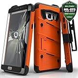 Samsung Galaxy Note 7 Case, Zizo Bolt Cover with [.33m 9H Tempered Glass Screen Protector] Included [Military Grade] Armor Case Kickstand Holster Belt