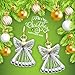 Silver Gold Two Tone Angel Dangle Earrings For Women Girls Christmas Gifts Alloy RareLove