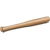 17-Inch Mini Wood Baseball Bat - Premium Hardwood One Hand Training Bat | Wooden Compact Personal Home Utility Tool for Home and Car Truck Tire Thumper, Handheld Practice Bat for Beginner &amp; Adults