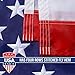 American Usa Us Flag 3x5 ft - Deluxe Embroidered Stars, Heavy Duty Durable Flags Built for Outdoors, Vivid Color, Sewn Stripes, Brass Grommets, Double Stitched UV Protection Perfect for Outside