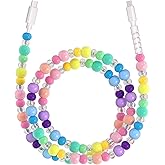 USB C to USB C Cable 3FT Colorful Candy Beaded USB Type C Cable for iPhone 17 16 15 Plus Pro Max 17 Air 16E iPad 10th A16 Pearl Type C Car iPhone Charger Fast Charging Cable for Samsung Galaxy S25 S24