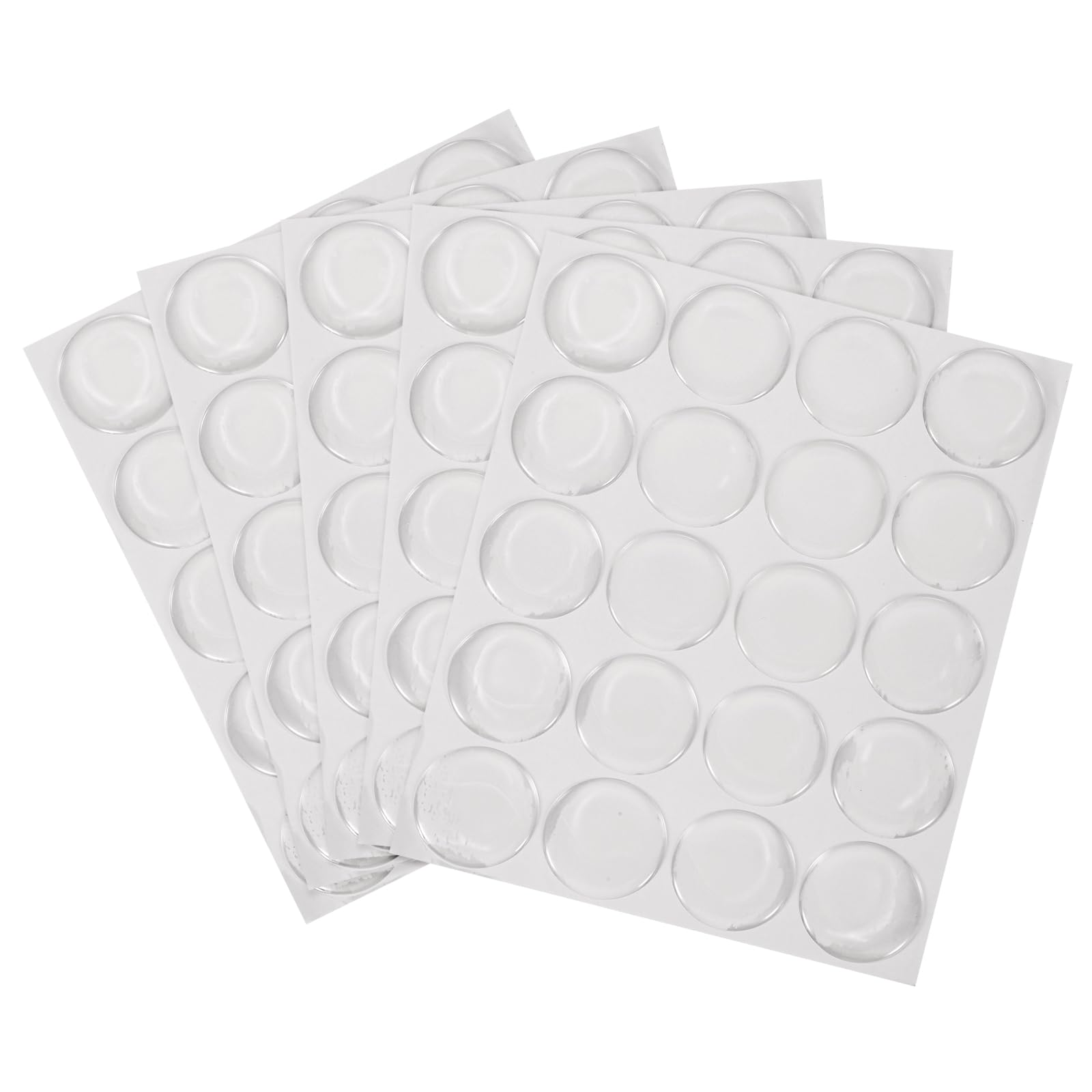 PATIKIL 100 PCS Epoxy Stickers for Bottle Cap, 1 Inch Round Resin Seal Stickers for Bottle Caps for DIY Craft Pendant Badge Scrapbook Making, Clear