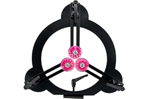 AOGBRA 3-Point Woodturning Adjustable Steady Rest for 12" Lathe Swing, lathe Accessory - Break Open Style