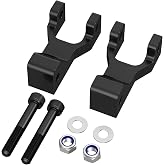 NICECNC ATV 3.5" Track 2" Front Lowering Kit, 7075-T6 aluminum, Black | Compatible with Yamaha Raptor 660R 700, YFZ 450, Blaster 200, Banshee 350 YFZ350 87-08, Warrior 350 87-04 See Fitments