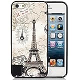 iPhone SE Case, iPhone 5SE Case, Dsigo TPU Full Cover Protective Case For Apple iPhone SE 5SE (2016 Release) - Paris - travel destination