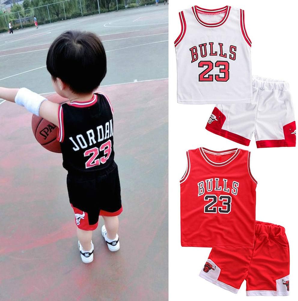 Ensemble Basket Enfant 2 Pièces - Débardeur Et Short - Garçon 1 à 12 Ans - Tenue Sport Pour Entraînement Ou Match