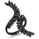 Lavencious Cocktail Fashion Ring Size Adjustable From 6-8.5 CZ Marquise Shape Jewelry for Women