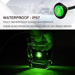 TMH 20 Pcs 3/4 Inch Round Green LED Small Bullet
