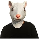 GK-O Funny Realistic Mouse Rat Latex Head Mask Halloween Costume Party Cosplay Prop
