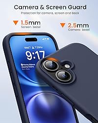 OuXul Designed for iPhone 16 Case,Shockproof Liquid