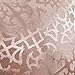 CaliTime Pack of 2 Throw Pillow Covers Cases for Couch Sofa Home Decor Vintage Shining & Dull Contrast Cross Flowers Trellis Geometric Figure 18 X 18 Inches Dusty Pink