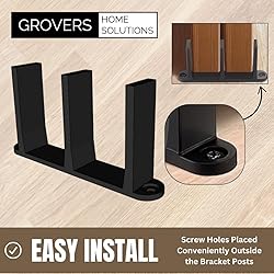 3-Pack Sliding Closet Door Floor Guide Bracket