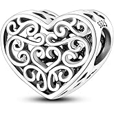 Parmuz 925 Sterling Silver Charm for Bracelets Dog Evil Eye Travel Love Mom Dangle Charms for European Bracelets Necklace Pendant Beads Jewelry Gift for Woman