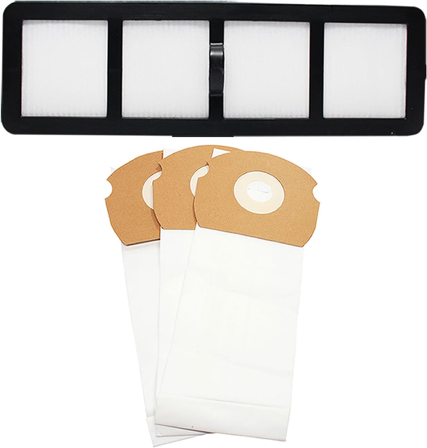 Upstart Battery 3 Replacement for Eureka AS1050 Vacuum Bags & 1 HEPA Filter - Compatible with Eureka AS Vacuum Bag & EF-6 Filter