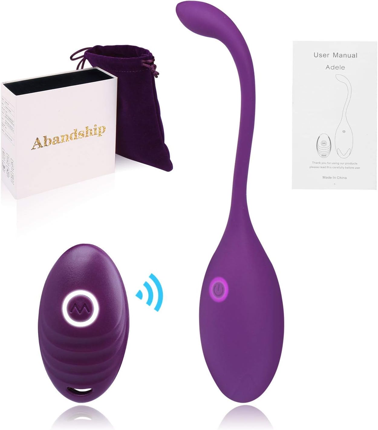 Kegel Exercise Ball for Women Tightening, Pelvic Floor Muscles Strengthening and Bladder Control Improvement | Silicone Ben Wa Ball for Beginners and The Advanced with Interactive Shaking: Health & Personal Care