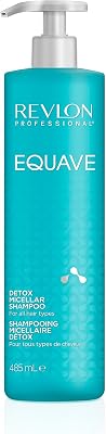 EQUAVE Detox Micellar Shampoo für alle Haartypen, 485 ml, tiefenreinigendes Mizellen Haarshampoo mit Gel-Textur, Haarpflege für seidige, glänzende Haare