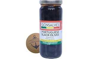 GONSALVES Portuguese Black Olives - Azeitonas Portuguesas NET WT./PESO LIQ. 10 FL. OZ (283mL) with Des Mar Magnet