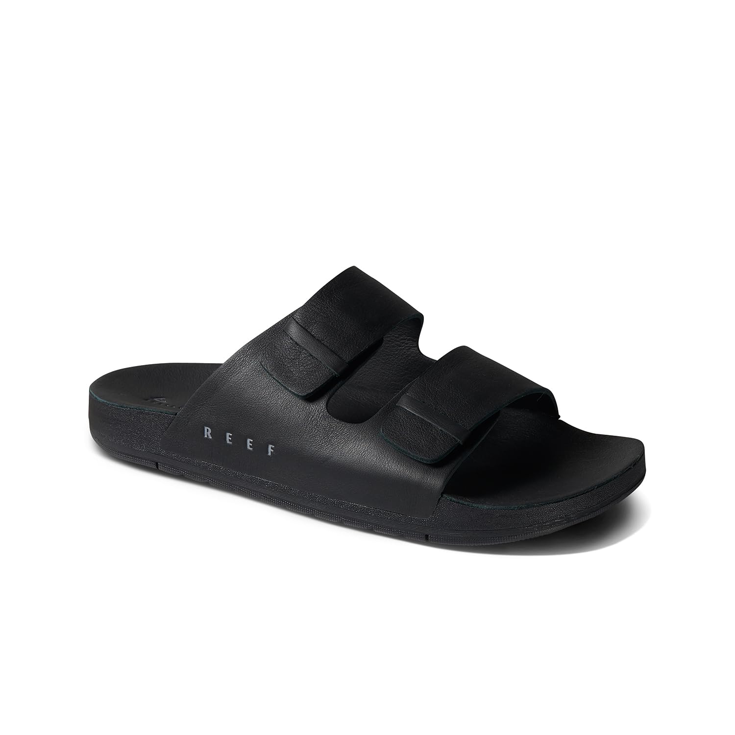 Photo 1 of REEF Ojai Two Bar Men's Fashion Slide Sandal, Premium Suede, Soft Cushion Footbed, Black, 10