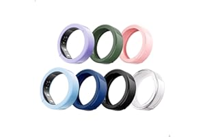 RingConn Gen 2 Air Ring Protector - Ultra-Thin Transparent Silicone Cover Gen 2 Air Rings | Elastic Design for Fitness & Outdoor Camping (Size S for 12/13/14)