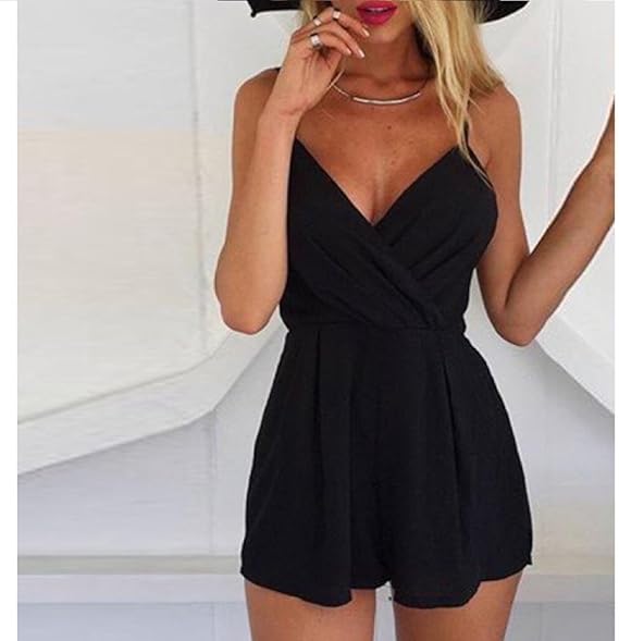 black dressy romper