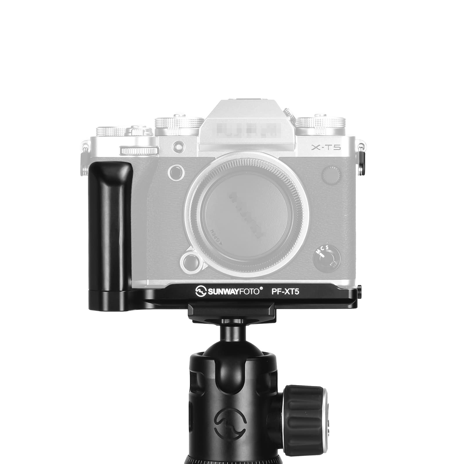 SUNWAYFOTO PF-XT5 Hand Grip Quick L Bracket Release Plate Arca Swiss for Fujifilm X-T5