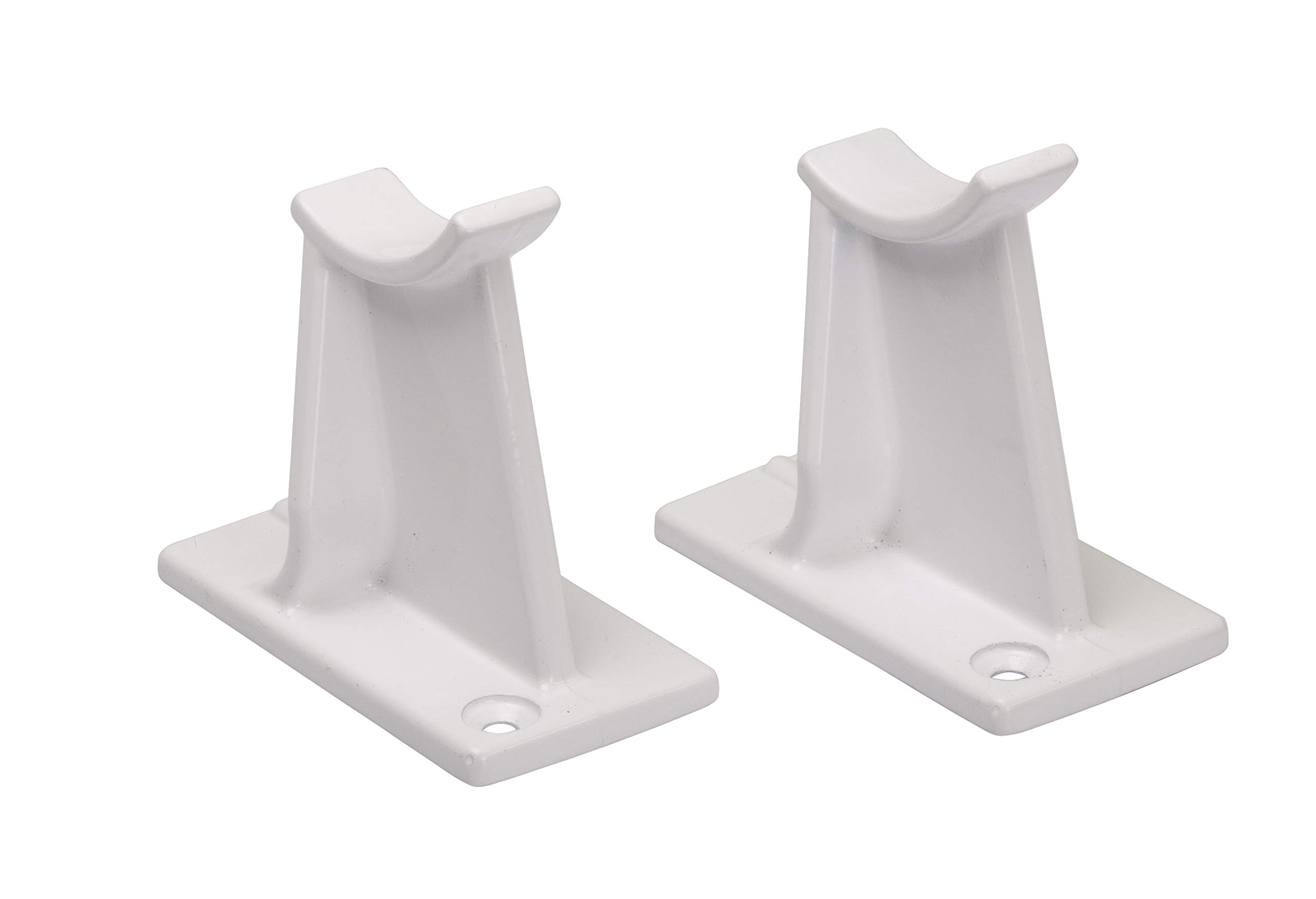 Valdern 65mm Height - Pair of Universal Traditional Column Radiator Support Feet Available in White | Black | Anthracite Grey (White)