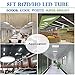 JESLED 8FT R17D/HO LED Light Bulbs, 6000K Cool White, LED Fluorescent Tubes 45W (110w Equivalent), 4800LM, Clear Cover, Dual Ended Power, Ballast Bypass, F96T12/CW/HO Replacement (12 Pack)