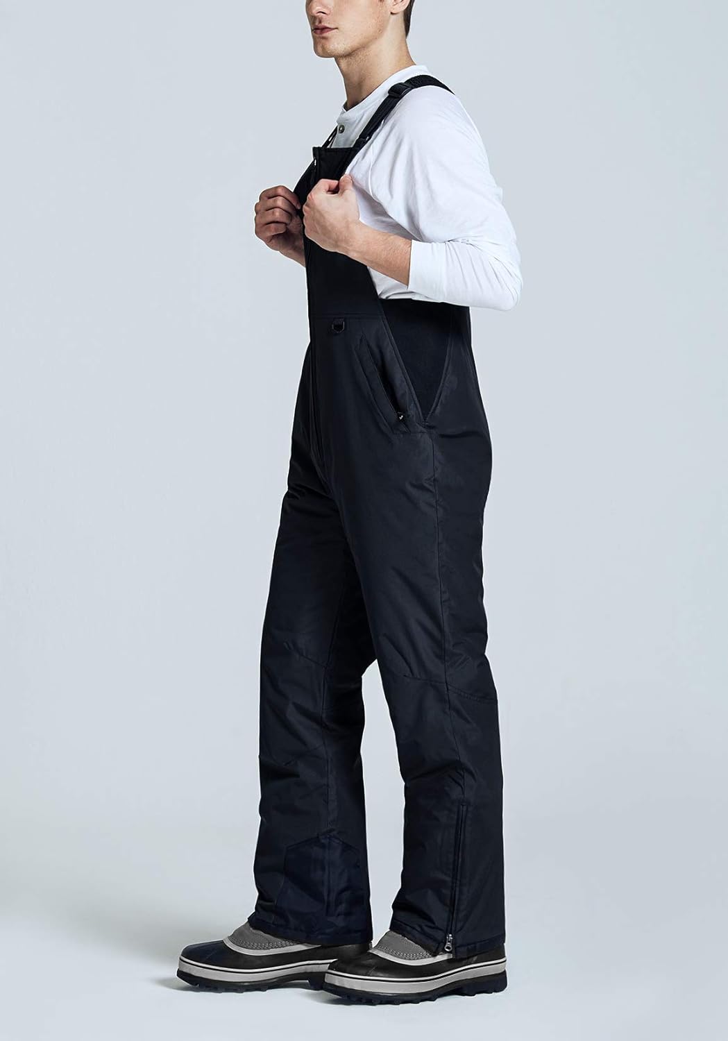 TSLA Men's Winter Snow Bibs, Waterproof Insulated Snowboard Overalls, Ripstop Windproof Ski Pants : Sports & Outdoors