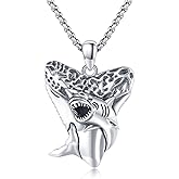 SOESON Men Vintage Necklace 925 Sterling Silver Viking Animal Celtic Knot Vintage Viking Animal Amulet Jewelry Gift for Father son Husband Unisex Christmas Thanksgiving Father's Day