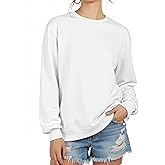 ZENUTA Sweatshirt for Women Color Block & Solid - Cozy Long Sleeve Crewneck Top | Soft Casual Fall Wear