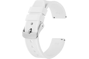 BISONSTRAP Silicone Watch Strap 18mm 20mm 22mm 24mm, Quick Release Rubber Replacement Band for Men Women Bracelet