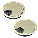 Yinpecly 2 PCS Metal Desk Grommet 3-1/8 Inch