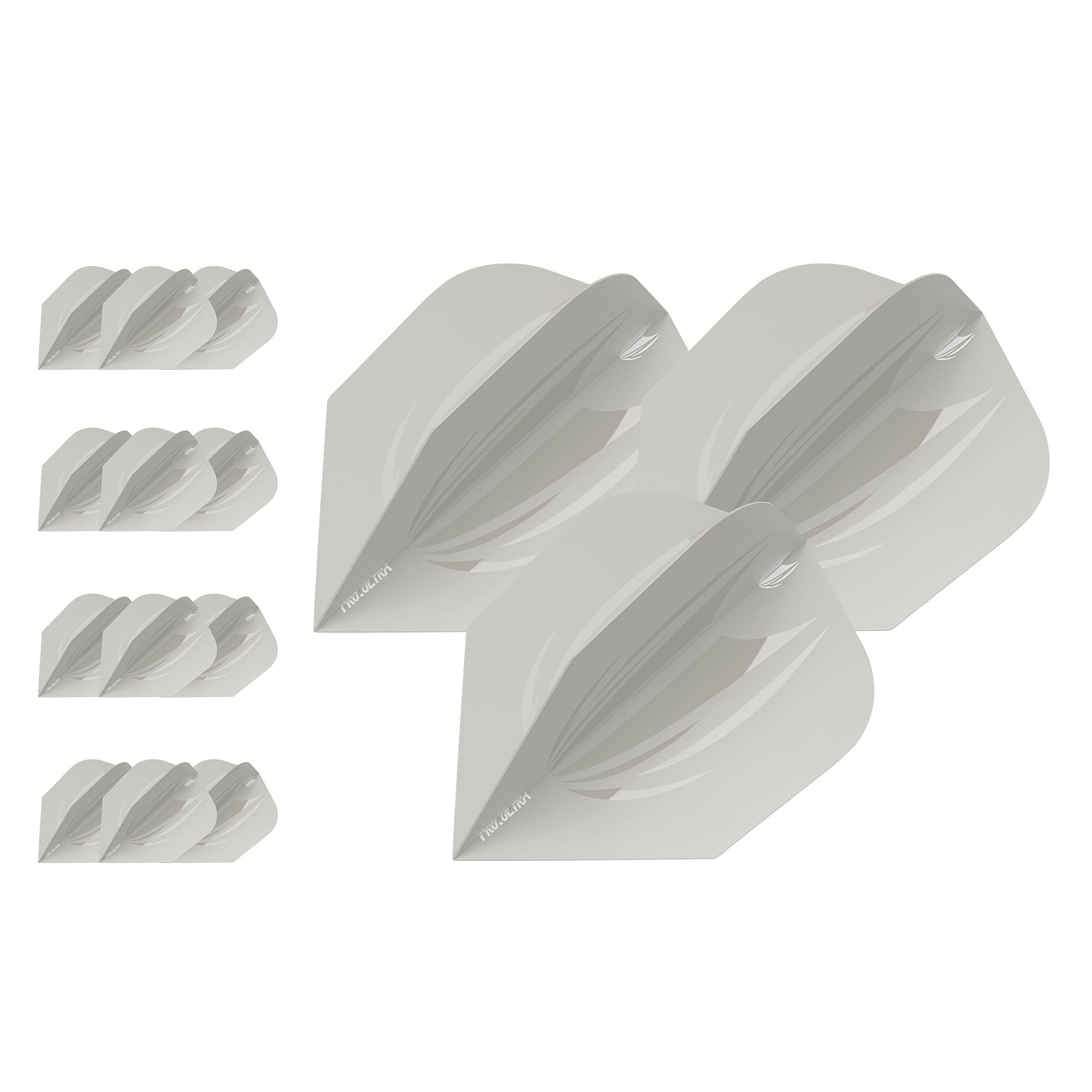 Target Darts Unisex Pro. - Target Darts 5 x Sets of ID Pro Ultra Grey No 6 Dart Flights 15 in total, Grey, No.6 UK