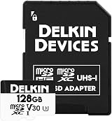 Delkin Devices microSDXC UHS-I V30 128GB Memory Card 100MBs Read view 3