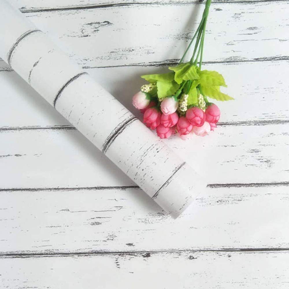 SV COLLECTIONS New Elegant White Stripes SELF Adhesive Wallpaper 200