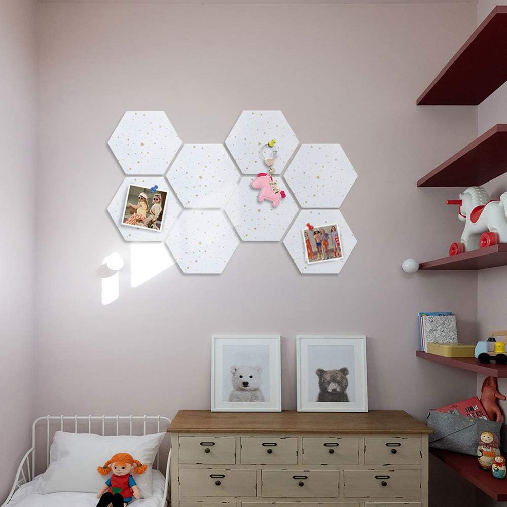 3Felt Hexagon Bulletin Board with 20 Pins - Image 4