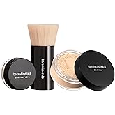 bareMinerals Original Get Started Kit, 3-Piece Makeup Set Includes Full-Sized Original Loose Mineral Foundation SPF 15, Travel-Sized Beautiful Finish Brush & Original Mineral Veil Setting Powder