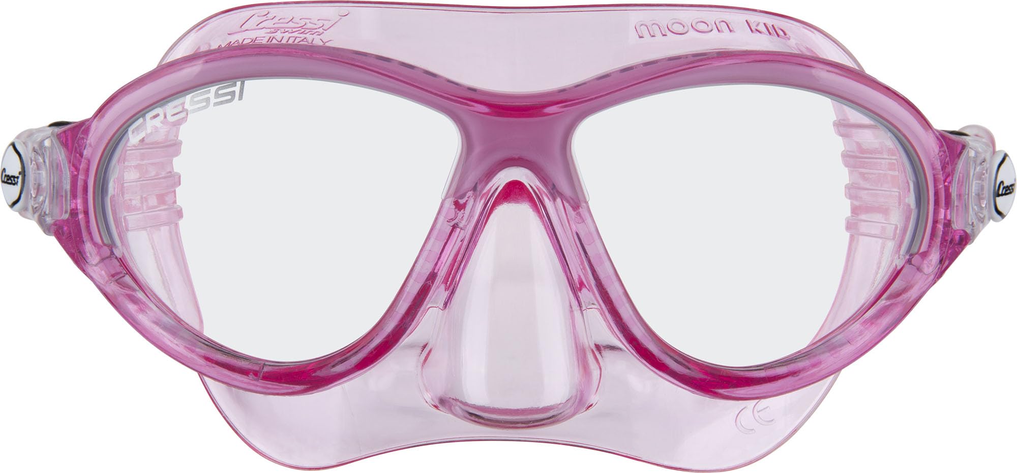 Cressi Unisex Child Moon Kid Premium Junior Mask - Pink/White, Uni