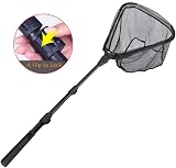 RESTCLOUD Fishing Landing Net with Telescoping Pole 23.6-63 in 16 in hoop view 2